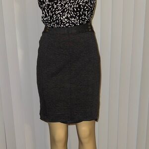 White House Black Market Charcoal Pencil Skirt